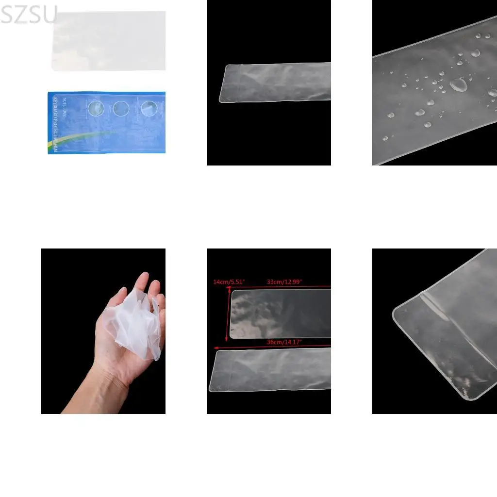 

SZSU Clear Desktop Computer Cover Cover для 10-17-дюймовой стандартной клавиатуры, водонепроницаемая кожа с варидовой клавиатуре