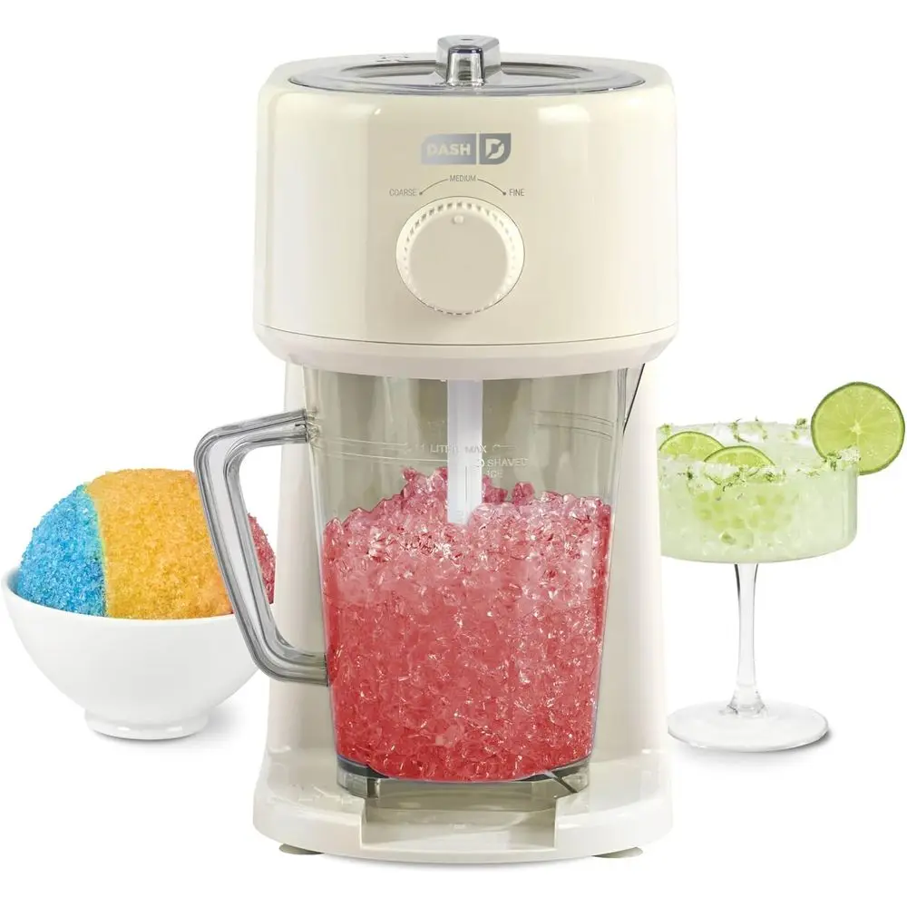 

Deluxe Shaved Ice & Slushy Maker - Easy-to-Use Slushy & Cone Maker - Includes Serving Pitcher & Recipe Guide or Homemade Treats