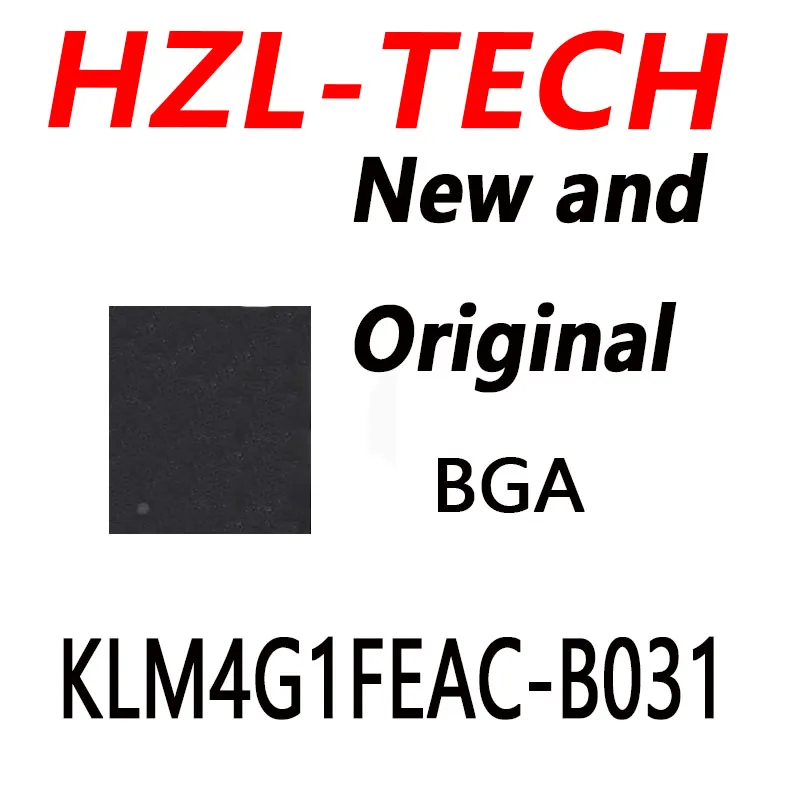 2-10PCS  test very good product  KLM4G1FEAC B031 bga chip reball with balls IC chips KLM4G1FEAC-B031