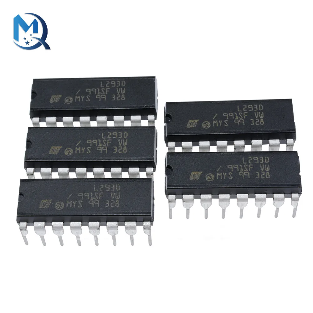 5PCS L293 L293D DIP DIP16 DIP-16 IC Motor Driver Drive Chip PAR PusH Pull 4 Four Channel Module IC Chips