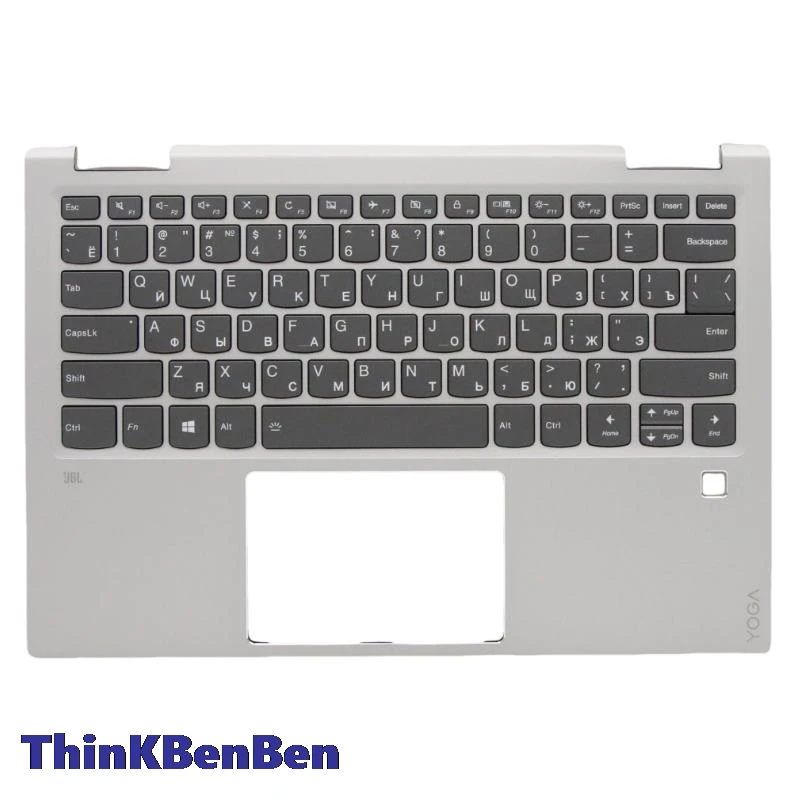 

RU Russian Silver Keyboard Upper Case Palmrest Shell Cover For Lenovo Ideapad Yoga 720 13 13IKB 5CB0N67881