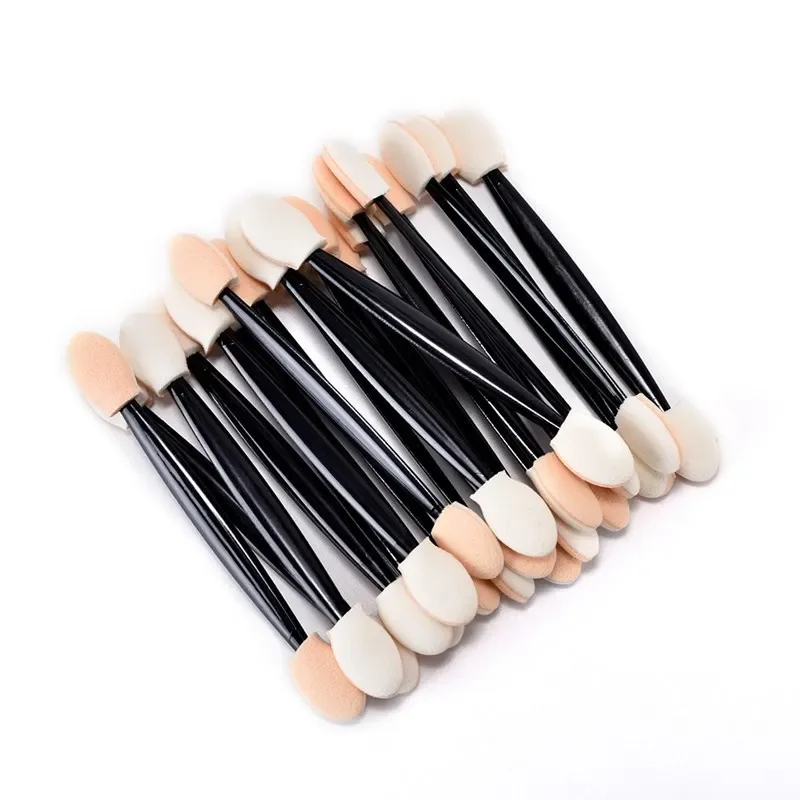 10/30/50/200/500/1000pcs Double Ended Sponge Nail Art Powder Brush Multifunctional Eyeshadow Brush Portable Makeup Manicure Tool