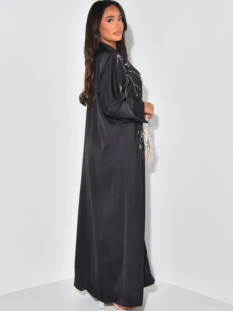 Evening Dress Women Dashiki Muslim Fashion Abaya African Clothes Robe Marocaine Luxury Dubai Kaftan Dress Vetement Big Size