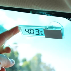 Car LCD Digital Thermometer Auto Window Outdoor Energy-saving Gauge Smart Number Display Temperature Instruments