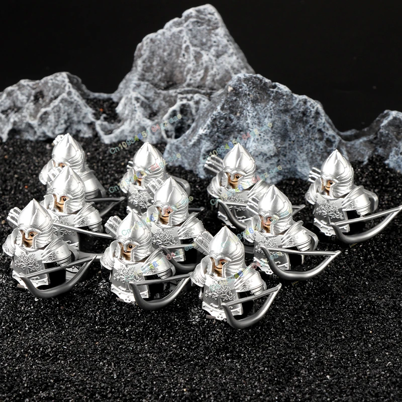 

Тяжелые бронированные тяжелые кавалерийские рыцари, средневековые боевые коньки, фигурки героев, строительные блоки, детские игрушки, рождественские подарки