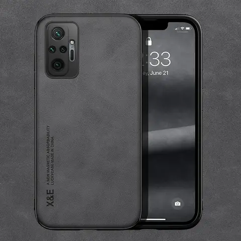 Leather Magnetic Case For Xiaomi Redmi Note 10 9 11 Pro Max 11S 10S 9S 12T 11T 14T Note10 POCO X3 NFC F3 Cover Support Car Mount