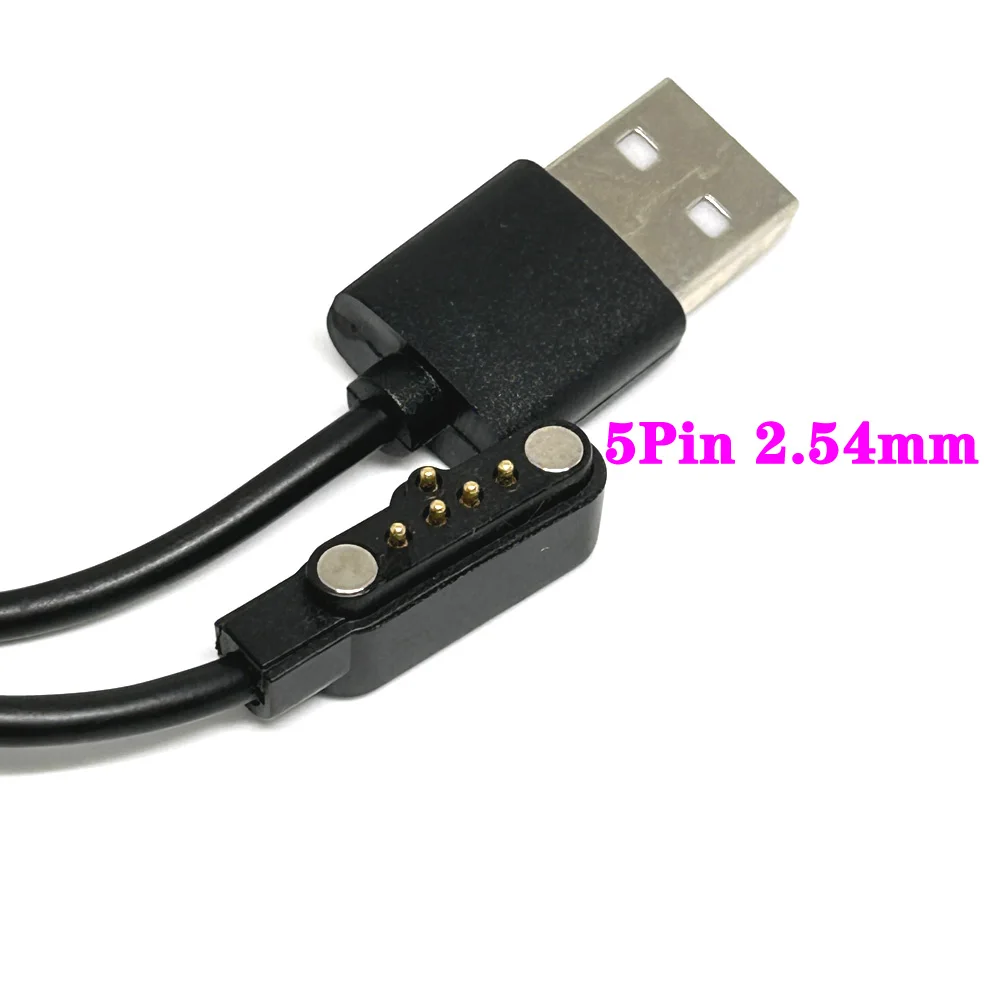 5Pin 60CM Universal Smart Watch Ladegerät Kabel Magnetisches Ladekabel 5 Pin USB 2,54MM Ladegerät