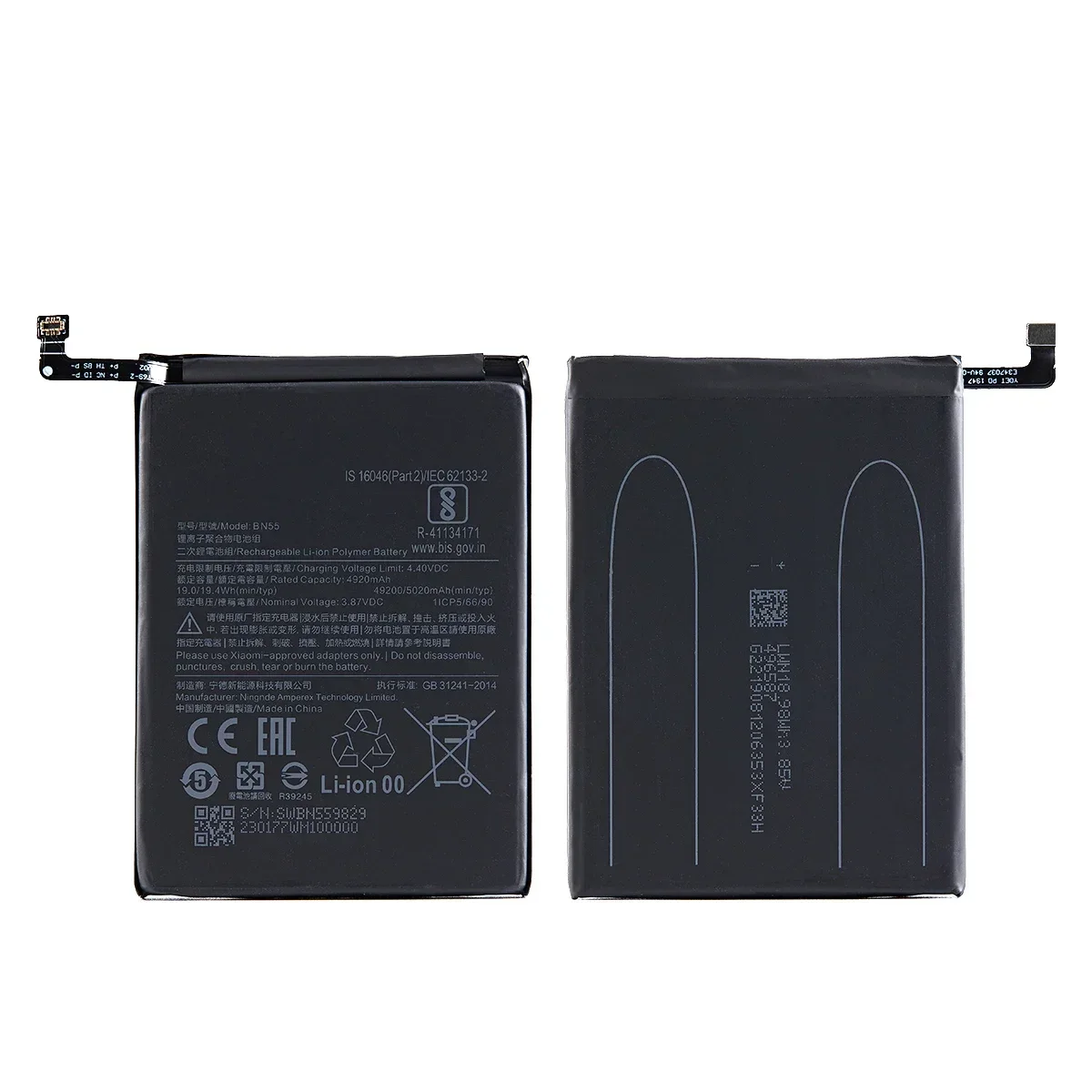 Brand New BN55 5020mAh Battery For Xiaomi Redmi Note 9 S Note 9S Note9S  Phone Replacement Batteries +Tools