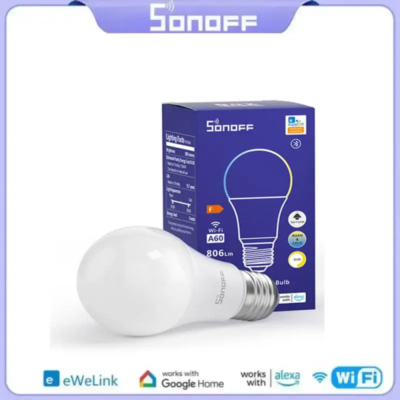 

Лампа SONOFF B05 с Wi-Fi, E27, RGBCW, 220-240 В