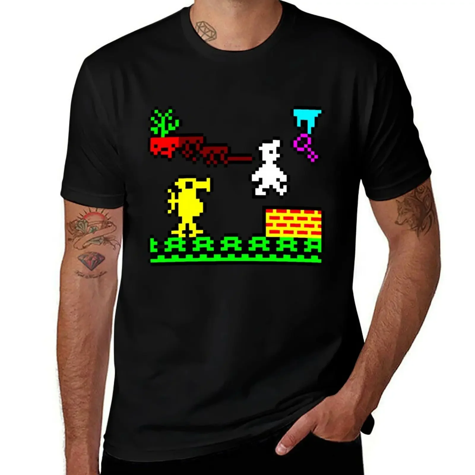 Manic Miner Scene T-Shirt graphic tee shirt customs design your own oversizeds mens graphic t-shirts anime