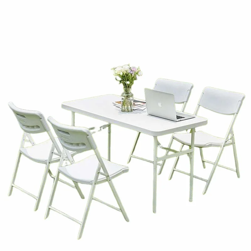 #@4ft 1.2m Folding Heavy Duty Catering Outdoor Trestle Party Portable Plastic Folding Tables