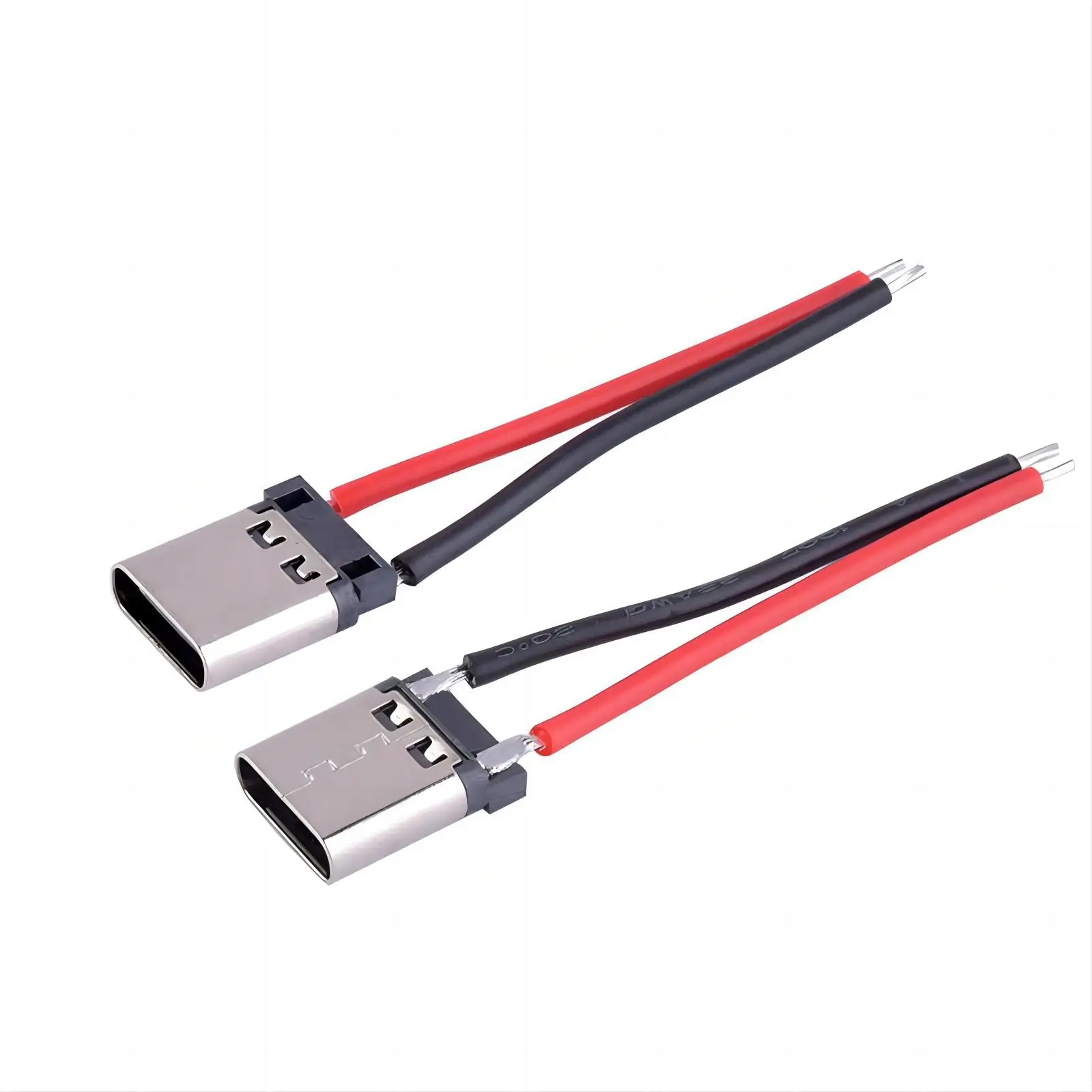 

300pcs/lot USB TYPE-C 2P soldered cable connector with cable connector fast charging dedicated interface IPX7 for Mobile Phone