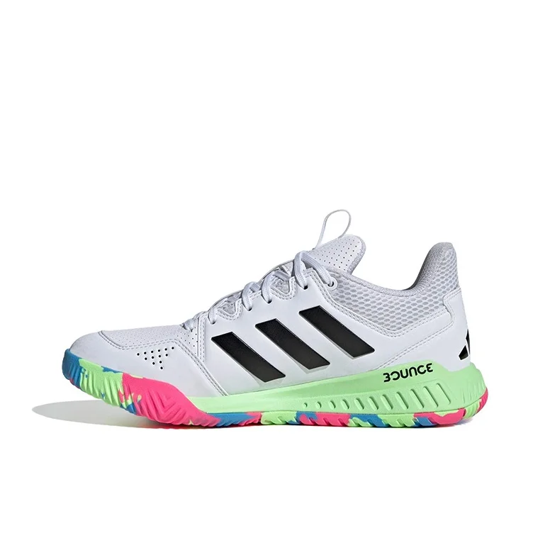Adidas Court Flight Volleyball Shoes Unisex Low-top Black/Green/Pink/Blue Mixed Color IE0840
