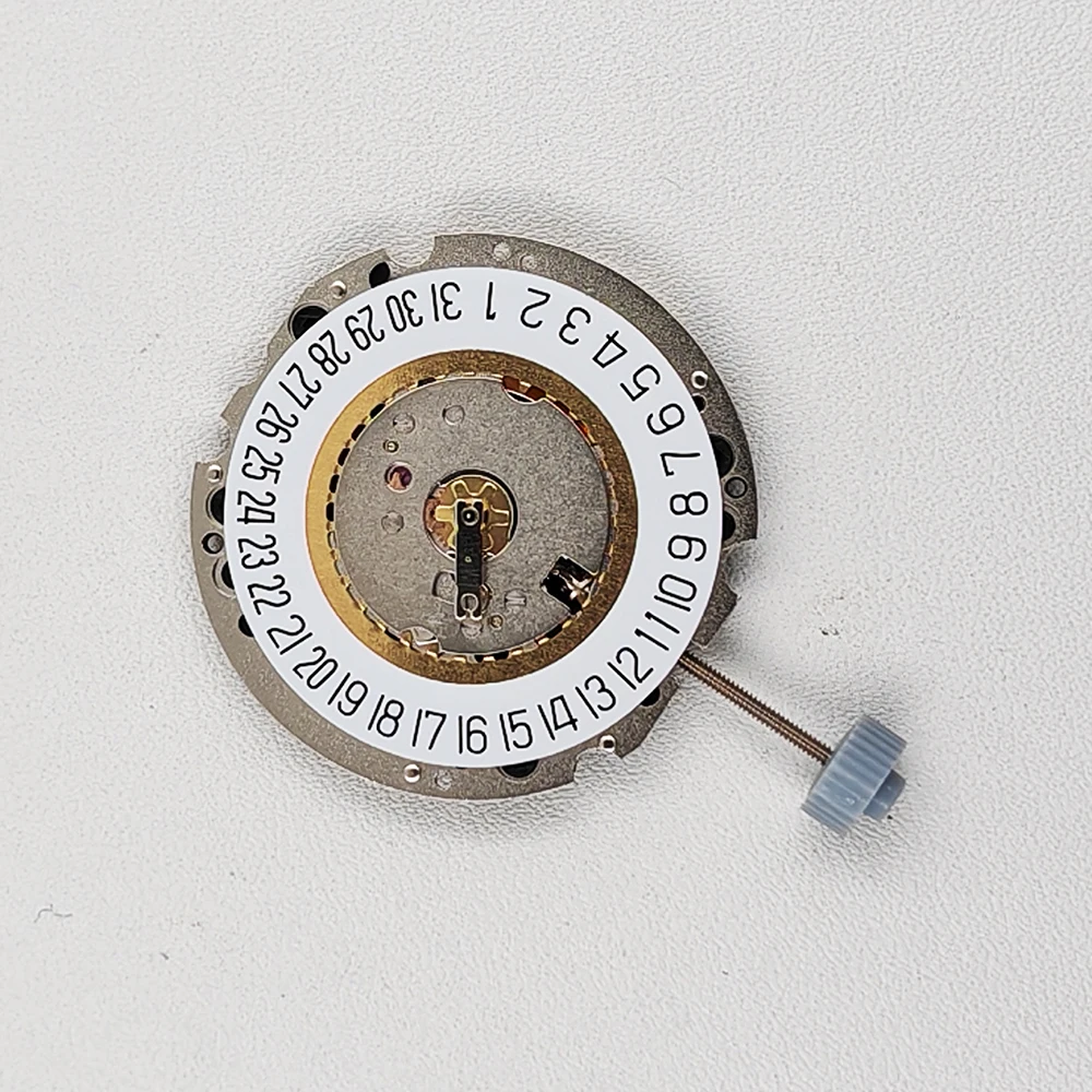 Genuine Ronda Quartz Movement 705 705-6H White Datewheel at 6H O'clock Standard 3 Hands Quartz Watch Mechanism Battery Included