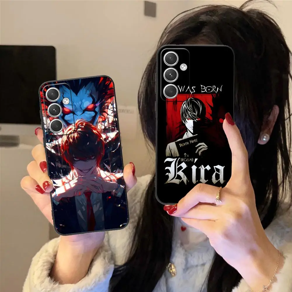 

Чехол для мобильного телефона Death Note Kira Light для Samsung Galaxy S26 S25 S24 S23 S22 S21 S20 Note20 Plus FE Ultra, красочный чехол-накладка