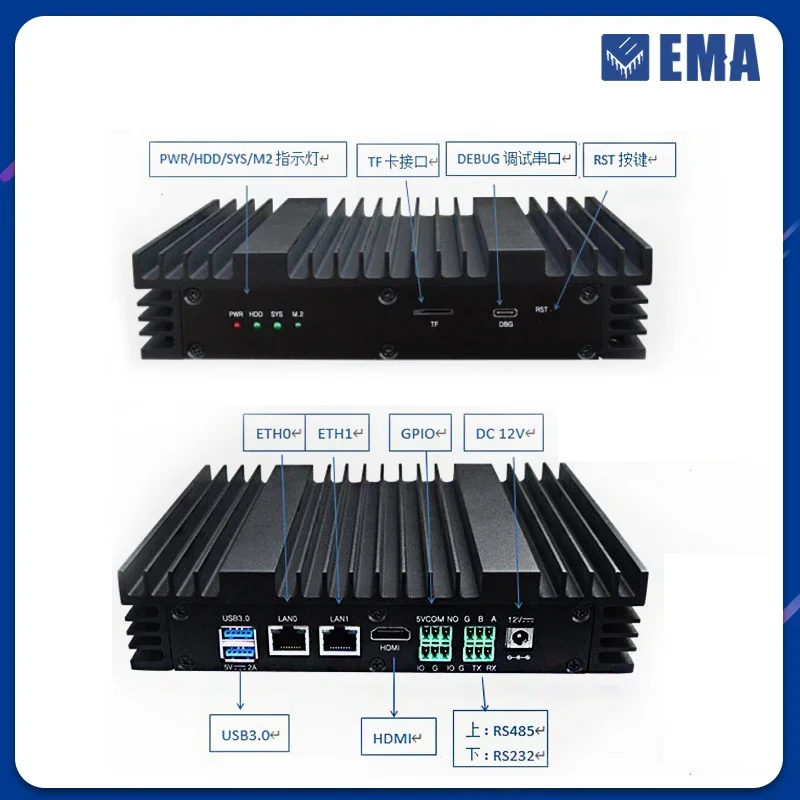 Decodifica MLU220 Encodifica 16 canali e smart box 8 canali 1080p30fps ivp02d