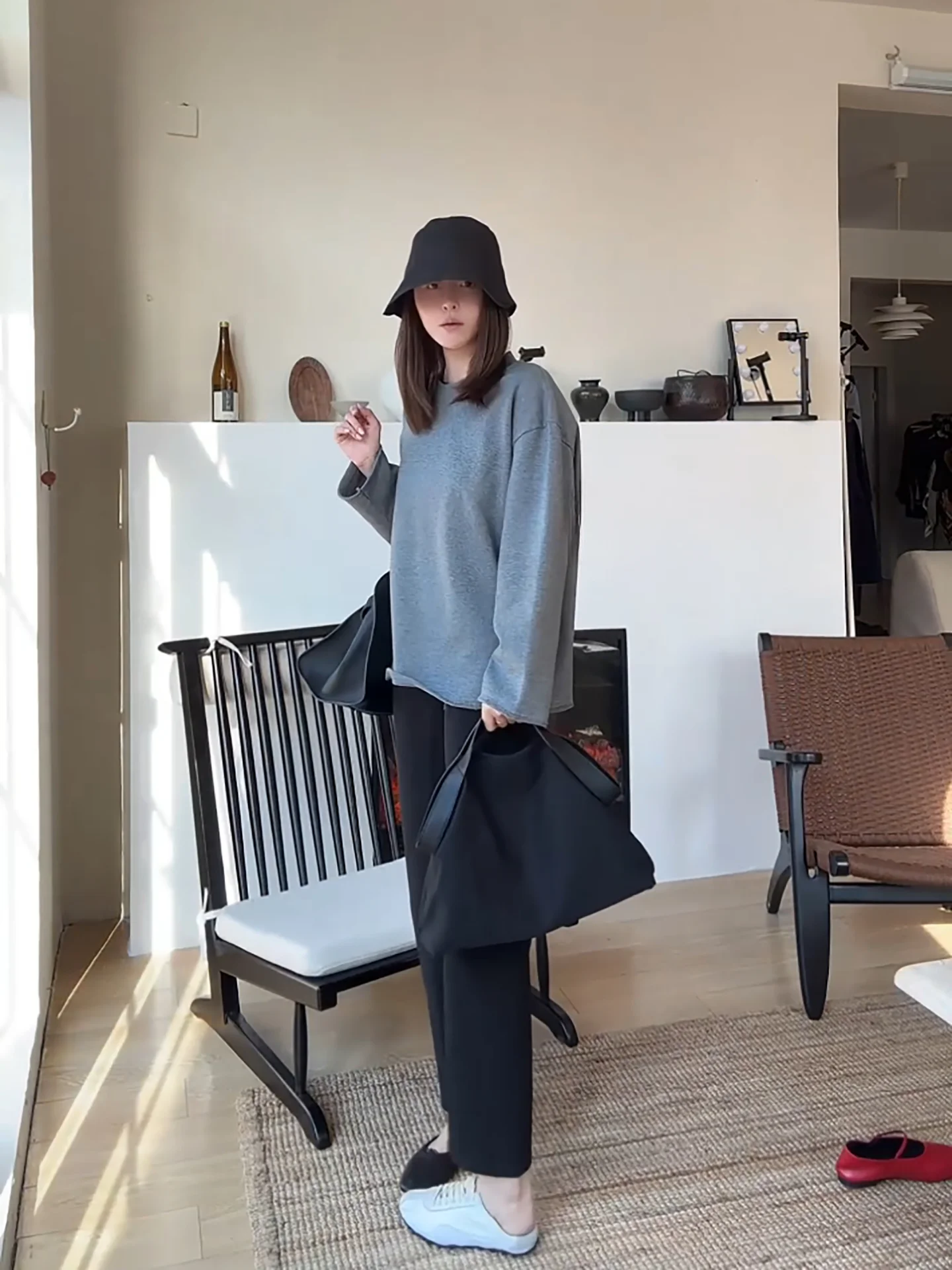 

Baibaiye Thi Cotton Loose Sweatirt Long Sve Overhead Base irt round Ne T-irt Comfortable Breathable Women's Hoodie