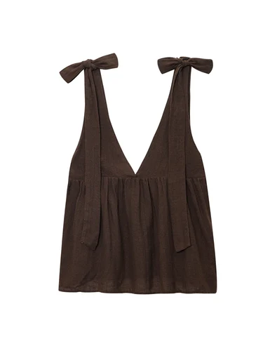 Imagen 2 del producto TFMLN, novedad de verano, conjuntos de pantalones cortos elegantes para mujer, Tops elegantes con cuello en V y tirantes para el hombro, Mini pantalones cortos informales, conjuntos ajustados lisos para mujer