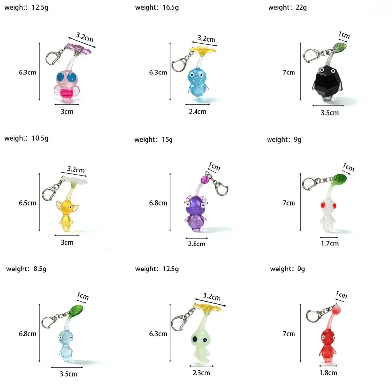 Cute Game Anime PIKMIN Figure Captain Olimar PIKMIN Action Figure PVC Keychains Collection Model Doll Toys for Children Gifts view 6