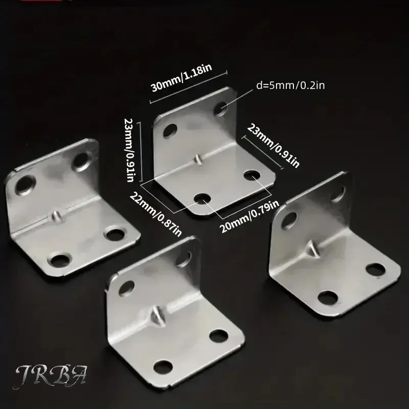 20pcs Angle Iron Board Table, Chair, Cabinet, Wardrobe, Fixed Connector, 90-degree Angle Iron Plate Bracket image 6