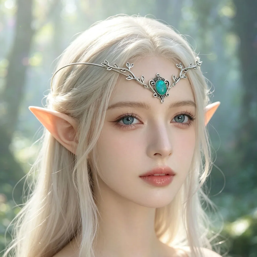 Bridal Headpiece Woodland elf tiara elven headpiece fairy crown elventiara elven crown circlet wedding crown