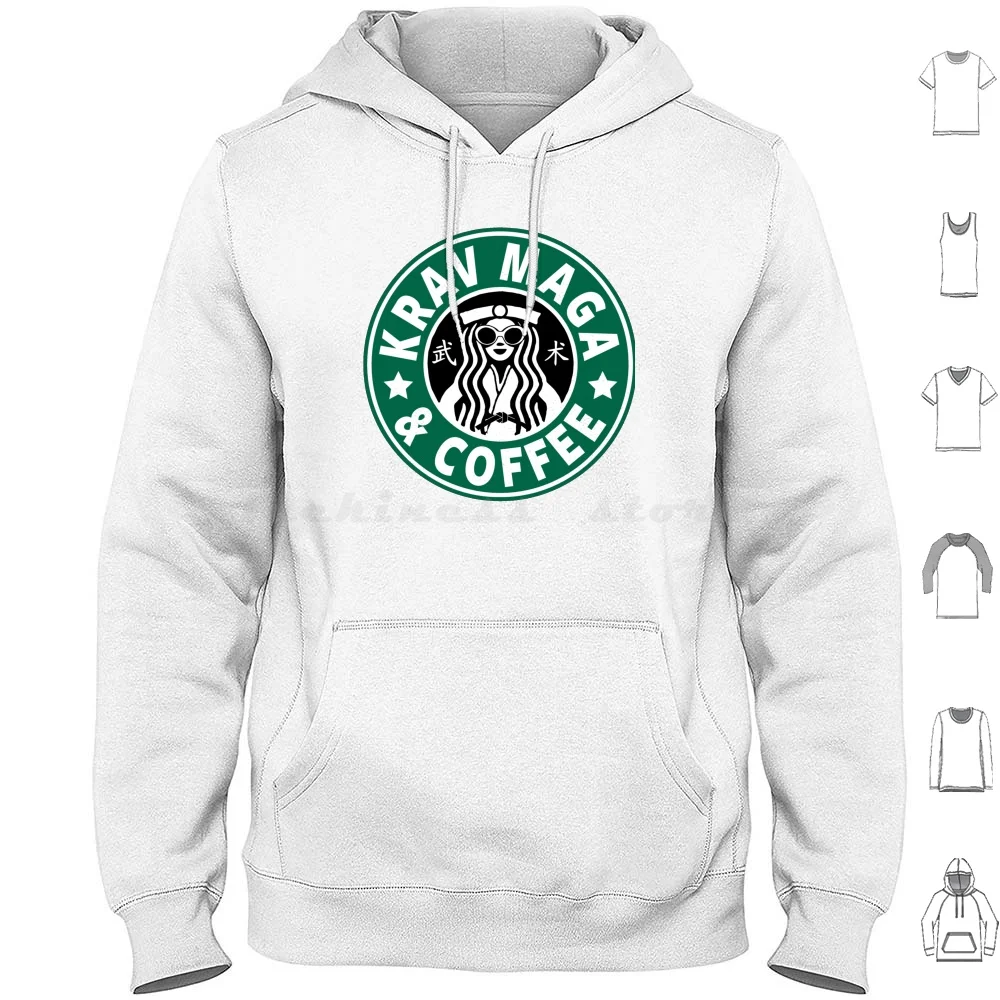 Krav Maga And Coffee-Funny Krav Maga Hoodie cotton Long Sleeve Krav Maga Isreali Defense Self Defense Krav Maga Krav