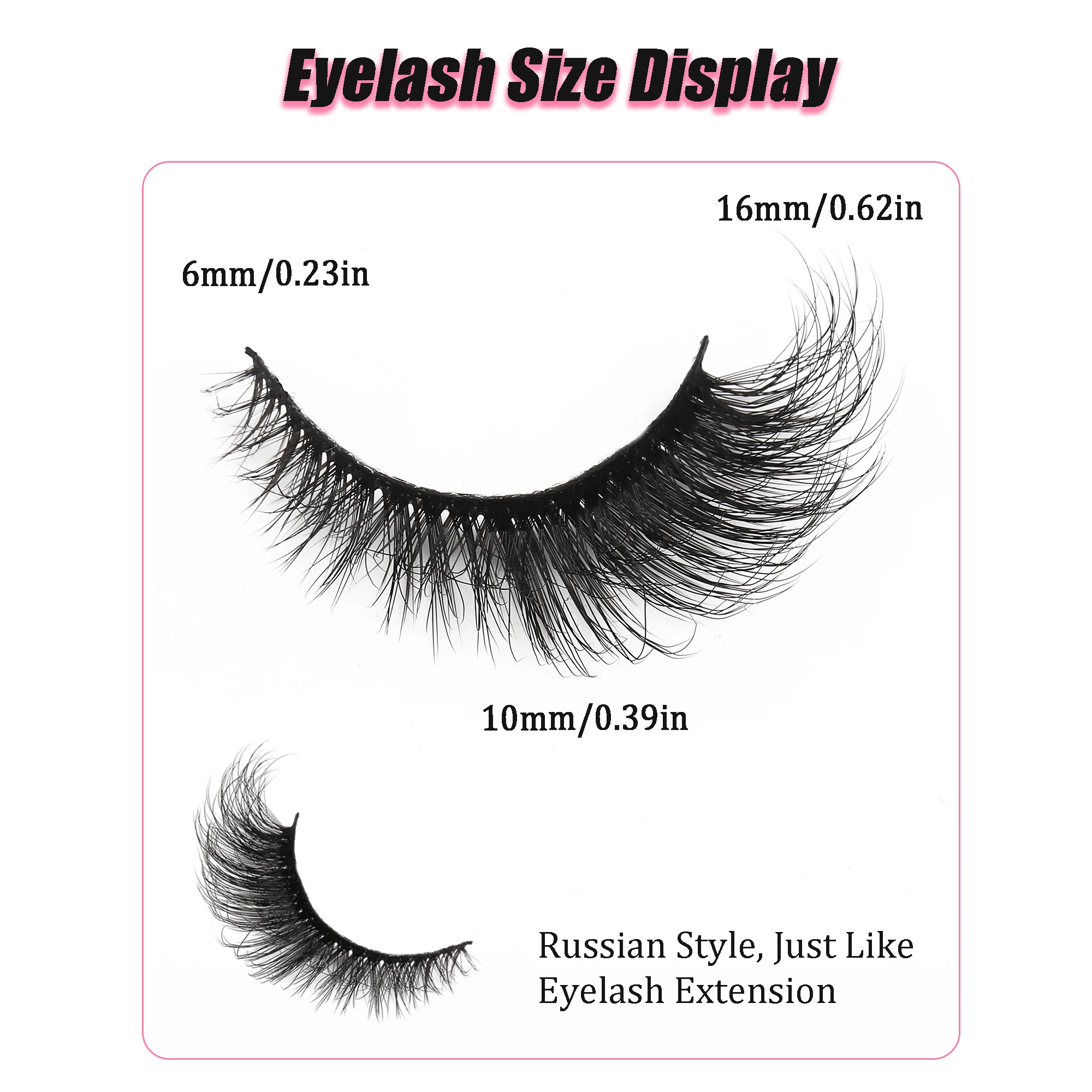 7 paar Russische volume-wimper - Faux Mink Lash recensie en prijs