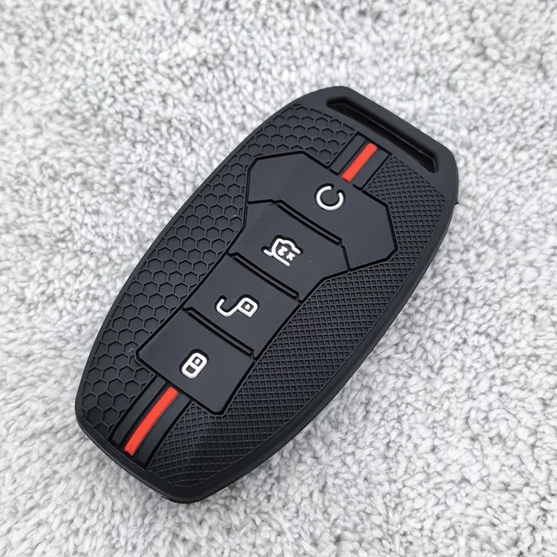 For BYD Han Ev Tang Dm/Qin PLUS/Song Pro/MAX/Yuan Dolphin E2 Protector Auto Key Car Accessories Silicone Car Key Case Cover FOB