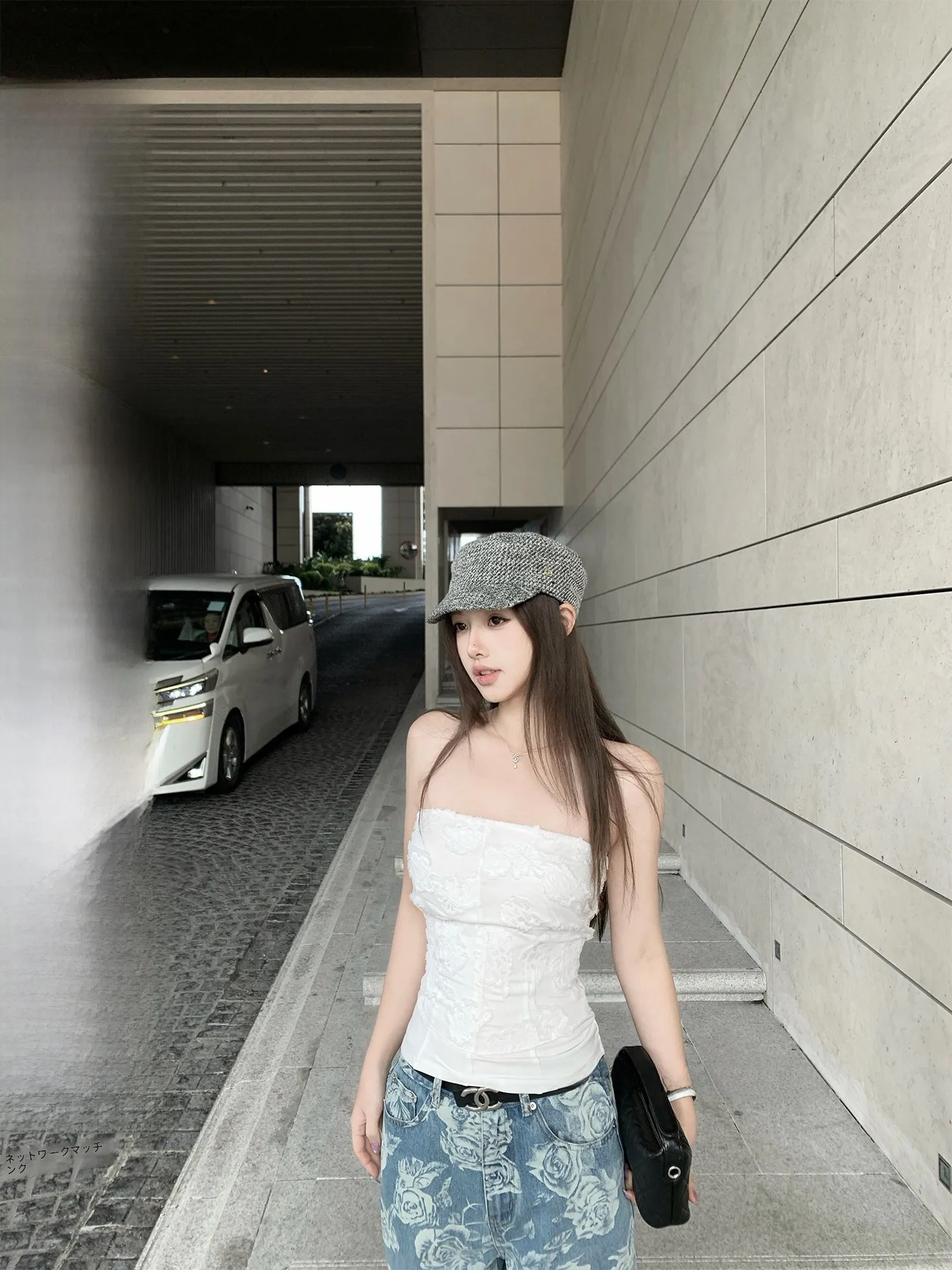 

Женский летний топ-бюстье Chestnut a Pure Desire 3D Flower Tube Top Vest, свободного кроя, тонкий, базовый, с дизайном «Облачный туман» и эффектом стекла