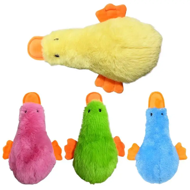 Squeaky Duck For Dogs Dog Chew Toys For Small Pets Wear Resistant Small Pets Dog Chew Toys Interactive Plush Toy For Pet Lovers