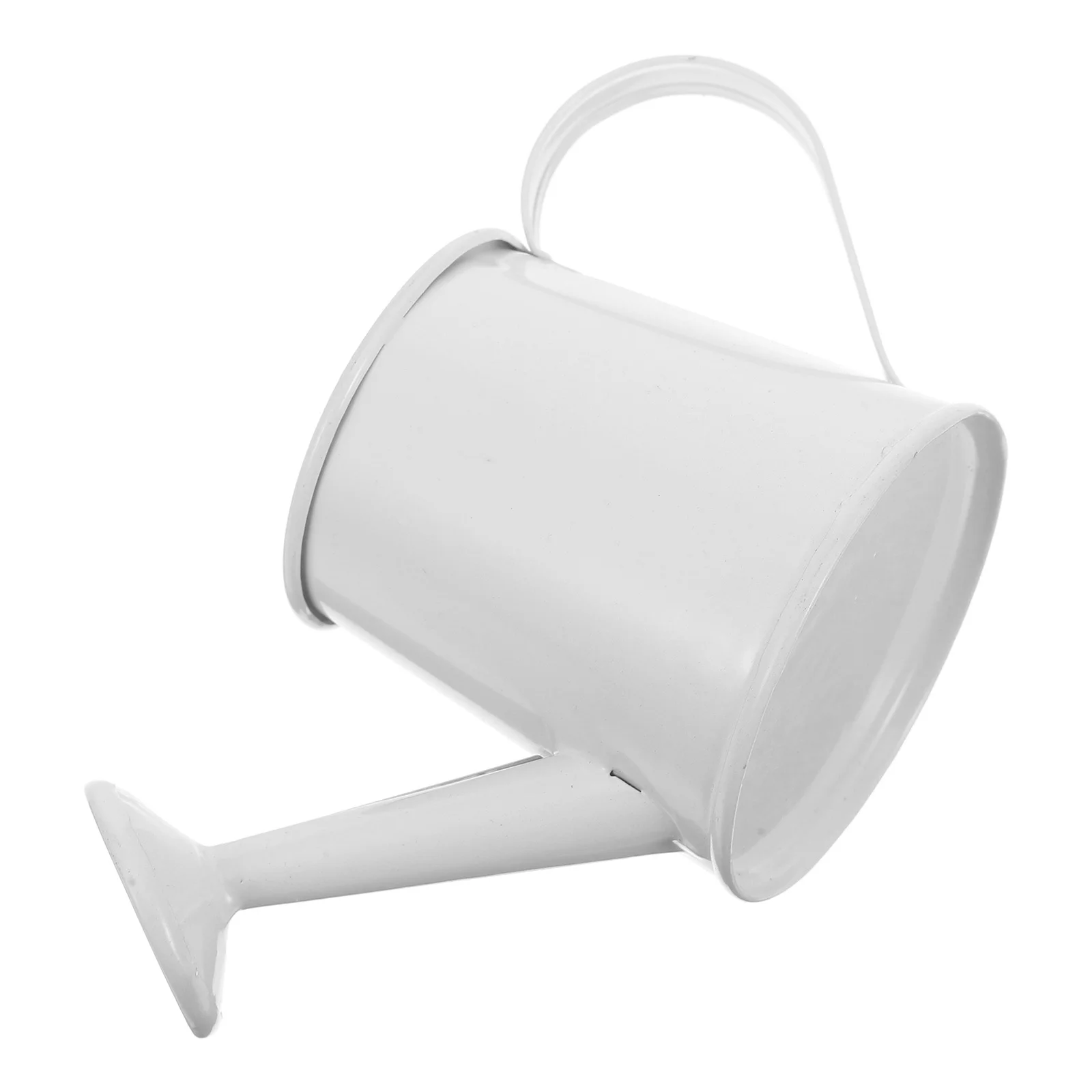 

Миниатюрная декоративная лейка 5x6x6, белый цвет, горшки для растений, очаровательный модный железный материал, прочный мини-суккуленты, зелень