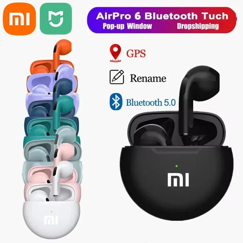 

Xiaomi Mijia Original Air Pro 6 Earphone TWS 9D HIFI Headset Bluetooth Music Earbuds For IPhone Android Wireless Pods Headphones