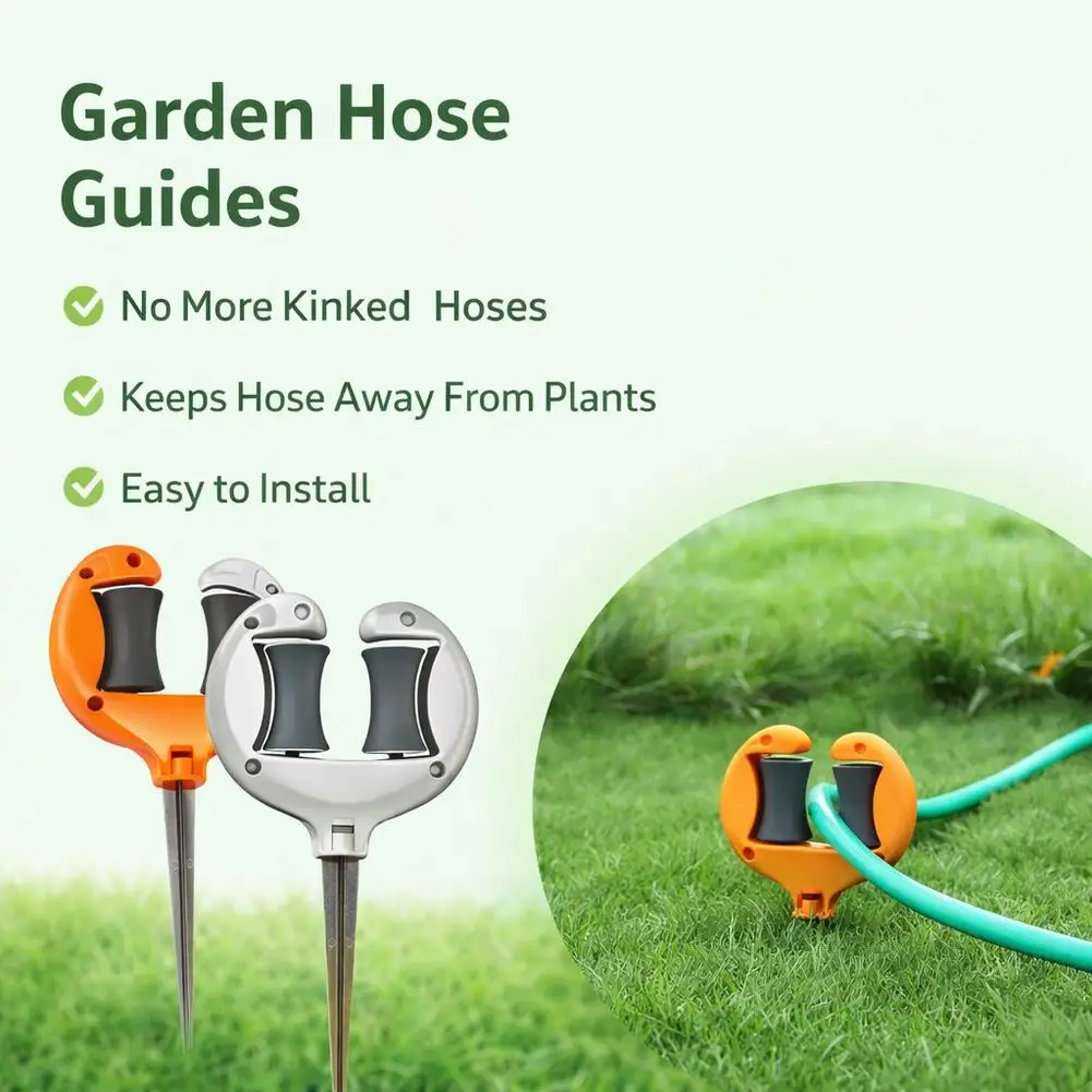 ABS Garden Hose Guide Nail Water Pipe Positioning Holding Roller Yard Lawn Irrigation Hose Spike Garding Irrigation Accessories - view 4