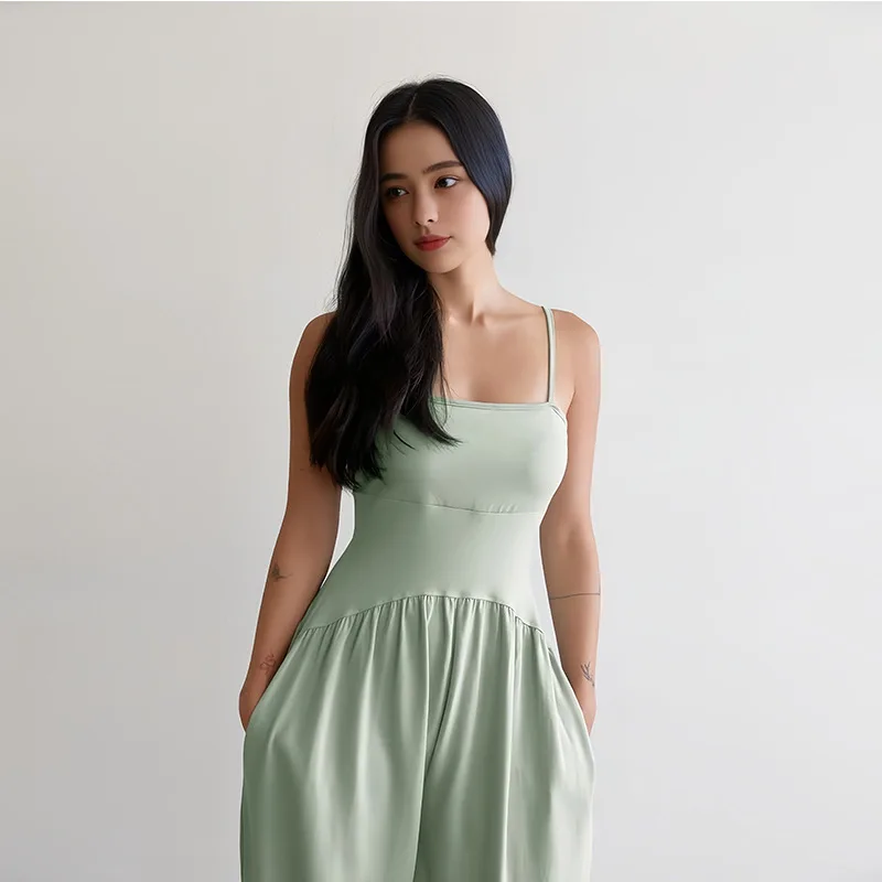 

2026 New Sleeveless Yoga Jumpsuit Women Nude Feel Skin-Tight One Piece Bodysuit Slim Fit Sportswear for Running Fitness Outdoor