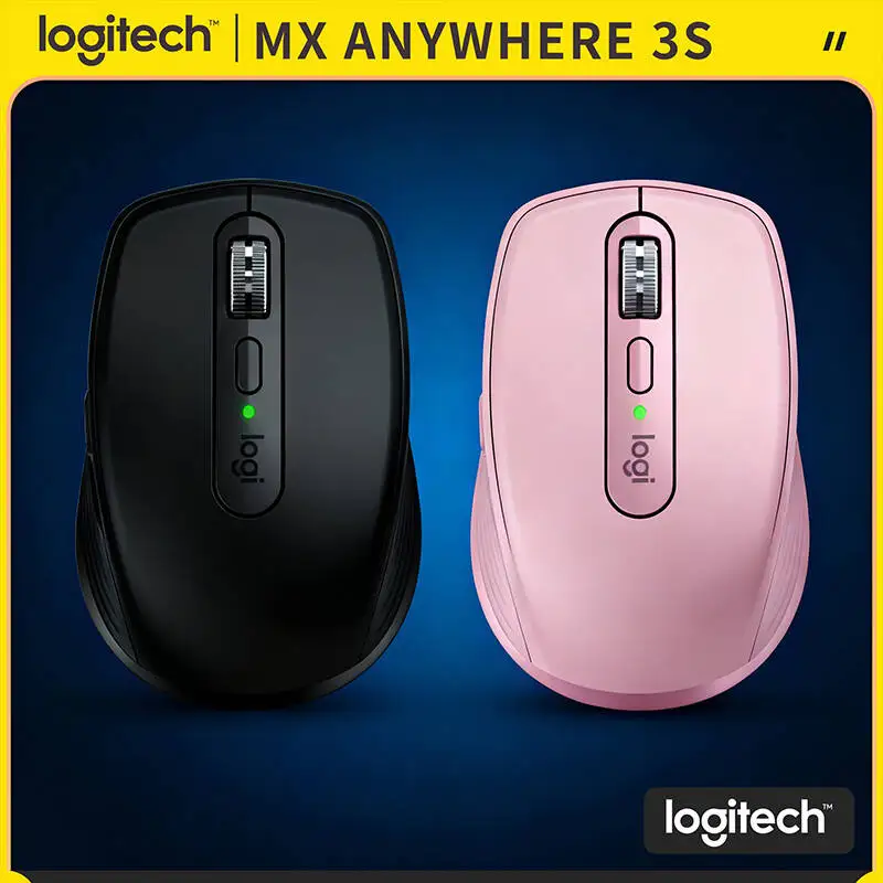 

Professional Logitech MX Anywhere 3S - 8000 DPI Darkfield, MagSpeed Scroll, Silent Click, 3-Device Connect for Campus Office