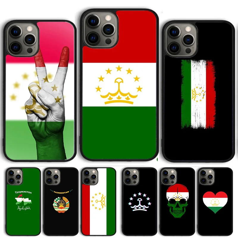 Tajikistan Flag Phone Case For iPhone 14 15 16 13 12 Mini Max Cover For Apple 14 15 16 11 Pro Max 6S 8 7 Plus SE2020 Coque