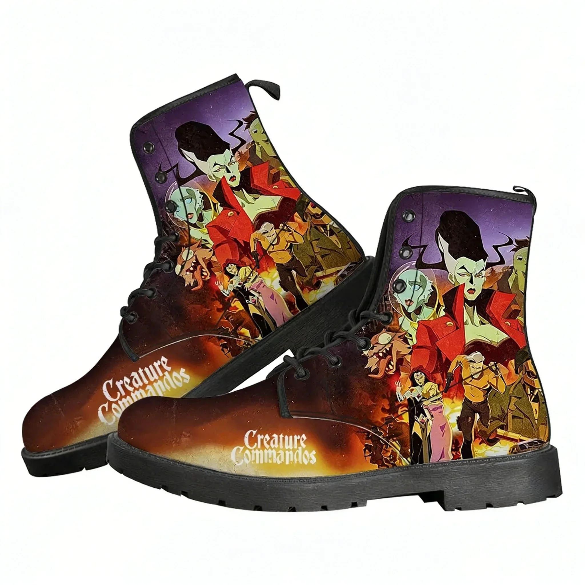 

Creature Commandos Boot Mens Womens Teenager Casual Boot Outdoor High Quality Casual Lightweight Fashion Pattern Custom Shoes