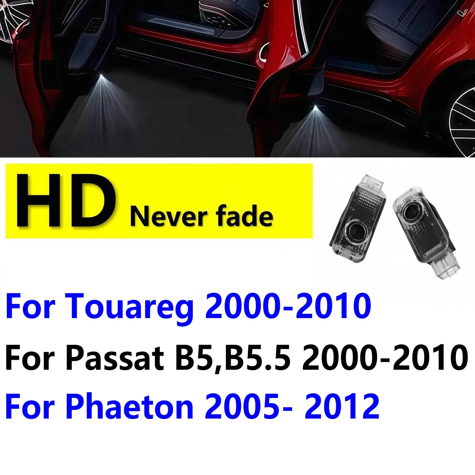 2Pcs Hd Led Car Doo…