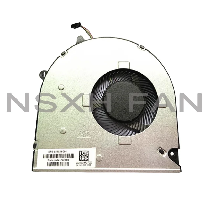 Original CPU ventilador, radiador do portátil, refrigerador para 15-DU, DW, 15s-du0002TX, DC28000N6F0, DFS5K12114464N, L52034-001, Novo