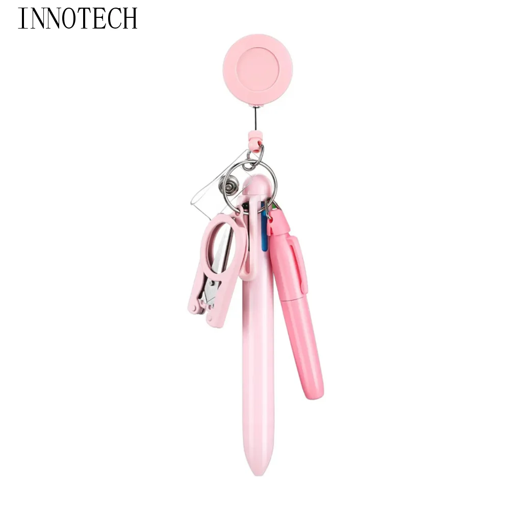 

Зажим с пряжкой, выдвижная ручка для медсестры, держатель для значка, легкая шариковая ручка для медсестры, масштабируемый маркер, шариковая ручка для медсестры, студенческое использование