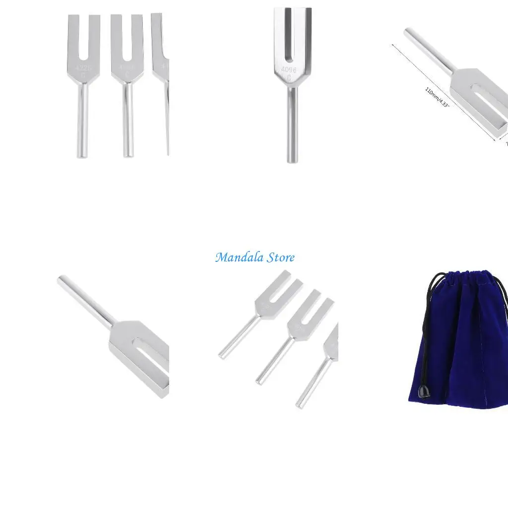 

U2JC Aluminum Alloy Angel Crystal Tuning Fork 4096Hz/4160Hz/4225Hz Energy Purify