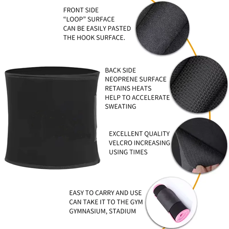 Men Waist Trainer Belly Shapers Abdominal Promote Sweat Body Shaper Slimming Belt Weight Loss Shapewear Trimmer Girdle Shapewear