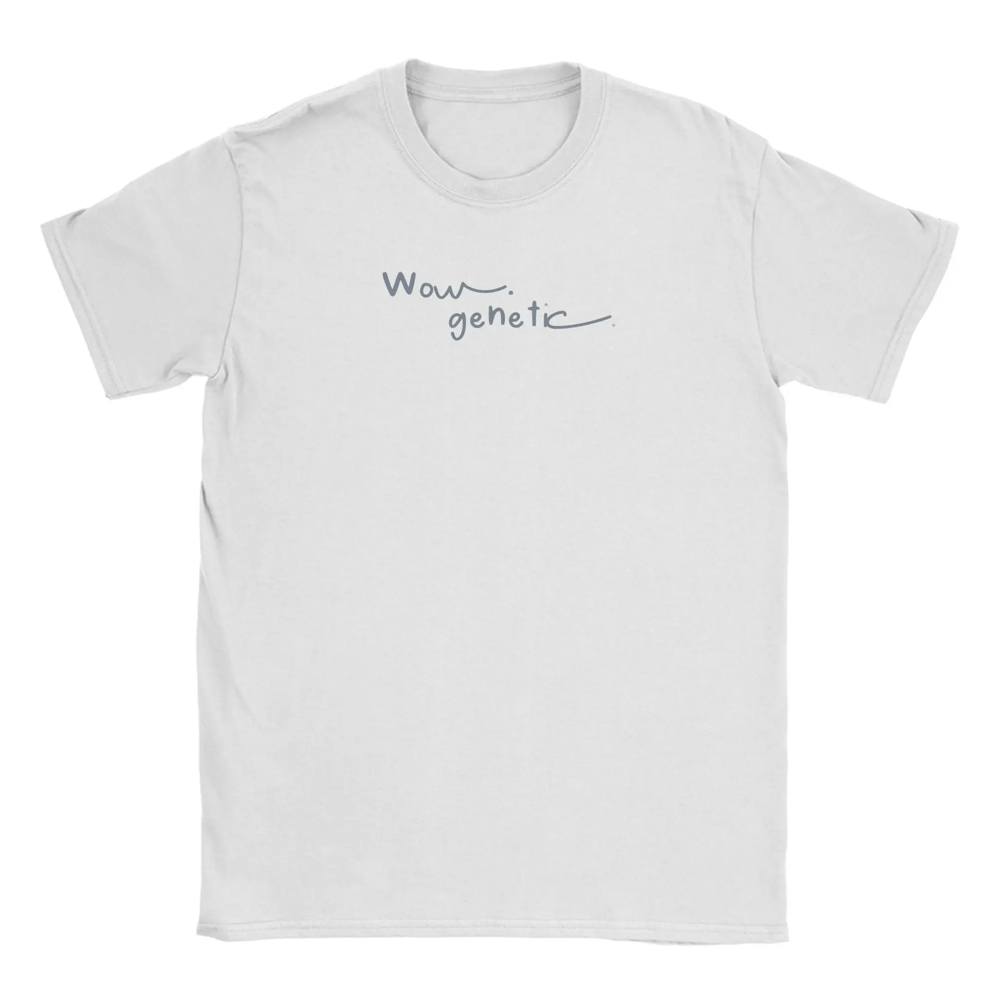 Leisure Hollanov Wow Genetic T-Shirt Men Crewneck 100% Cotton T Shirt  Short Sleeve Tees Summer Clothing