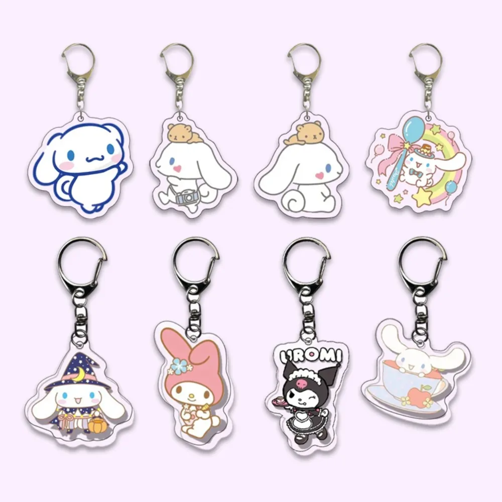 

Diy Custom Acrylic Keychain Keyring Anime Q Version Cute Cartoons Emojis Fashion Backpack Pendant Jewelry Child Holiday Gifts