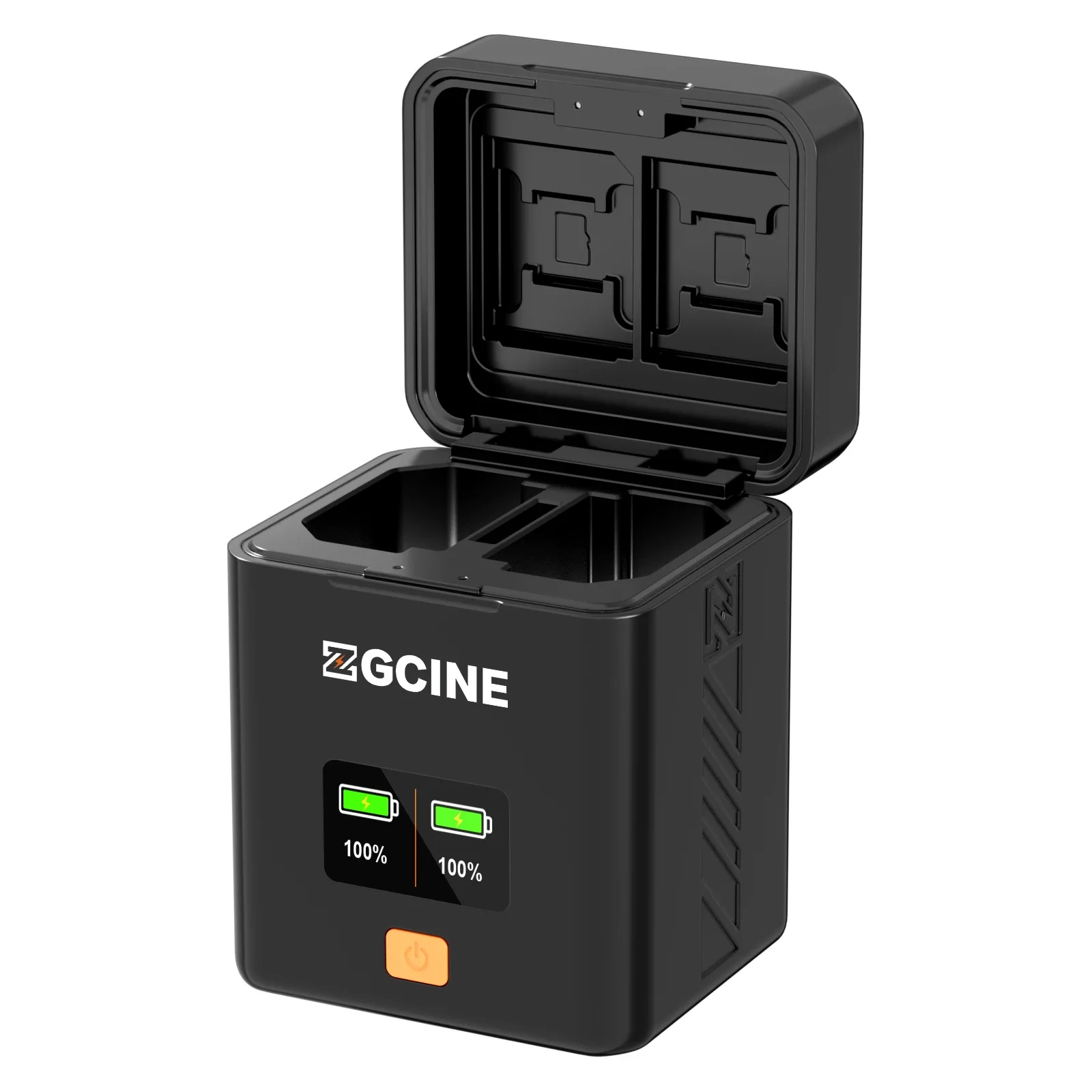 ZGCINE PS-EL25 USB-C PD Dual Fast Charging Case For Nikon EN-EL25 Battery Charging Smart Battery Charger Box SD/TF Storage