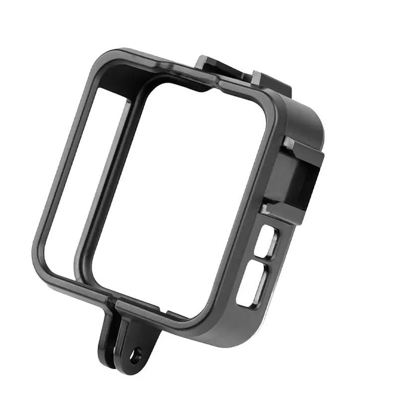 AED7-For Gopro Max2 Protective Frame Cage With Dual Cold Shoe Extension Protective Cage Case For Gopro Max2 Action Camera