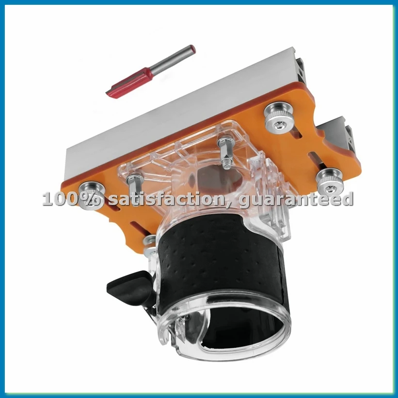 2 in 1 Fastener Slotting Bracket, Woodworking Router Base,Trimmer Base, Grooving for Cabinet Wardrobe-ABLL
