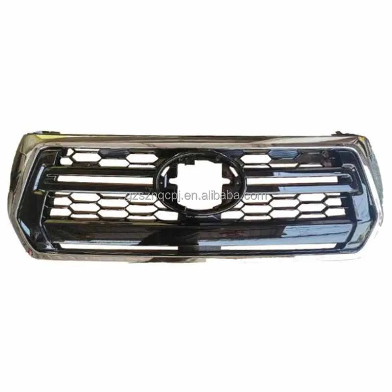 

Body Kit Grille for HILUX Rocco 18-20 Bumper Electroplated Glossy Black Grill Air Intake Grille Exterior Car Accessories