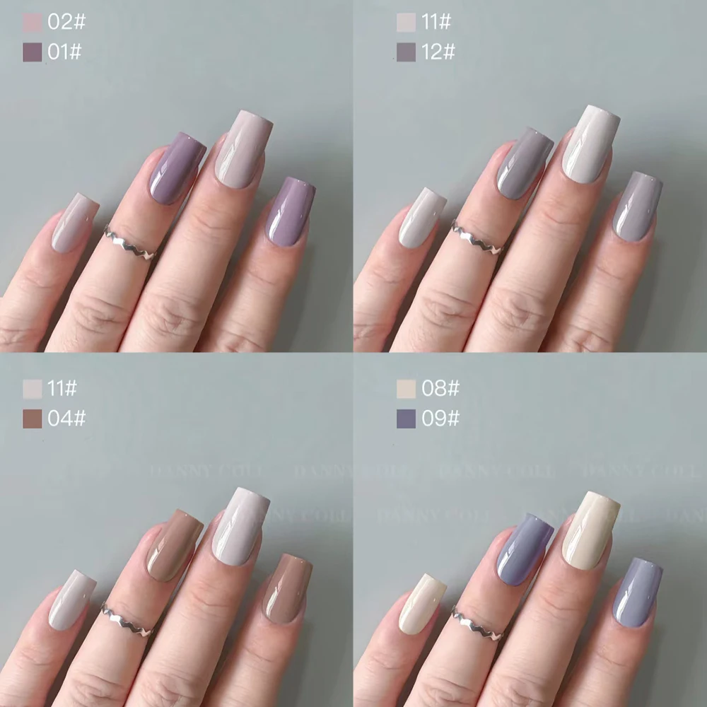 Juego de esmaltes de Gel de colores Morandi de alta gama, 15ml, barnizes de Gel LED UV para salón de uñas, juego completo de Gel para uñas, Kit de aprendizaje