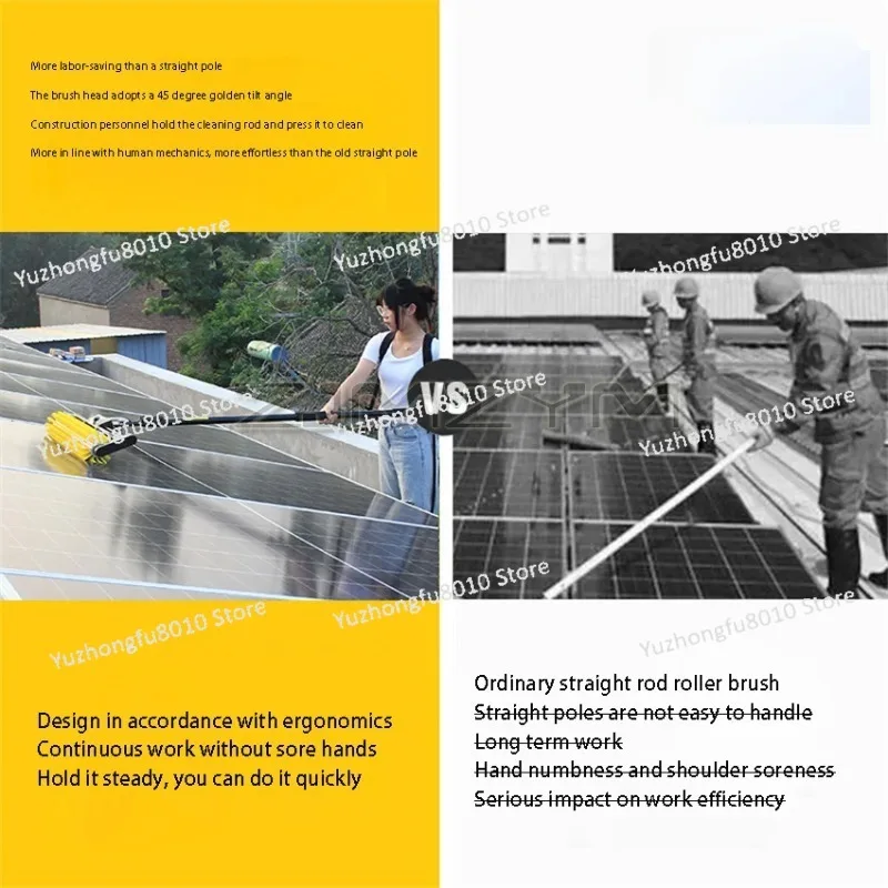 Brushless Motor Roller Brush Glass Curtain Wall Cleaning tool Solar Photovoltaic Panel Cleaning Equipment Cleaning Machine